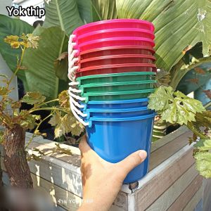 (💥พร้อมส่ง)จากไทย(ถังรวม 24ใบ)💥2โหล ปากกว้าง 15cm./19cm. ขันน้ำ ถังน้ำเล่นสงกรานต์ ตักน้ำผสมสี เนื้อดี แข็งแรง ใช้คุ้ม