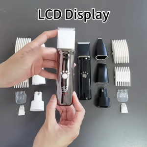 Tông Đơ Chó Mèo Full Bộ Cao Cấp Nhỏ Gọn Tỉa Lông Chó Mài Móng Chân Chó Mèo Kiêm Tỉa Lông Bàn Chân Lông Tai Chó Mèo 4 Trong 1