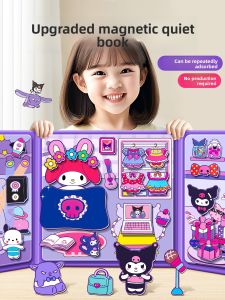 Princess Theme Quiet Magnetic Stickers Toy Gift for Childrens Day Girls Educational Fun Paste Play Age 2-12 Years Old Boys And Girls