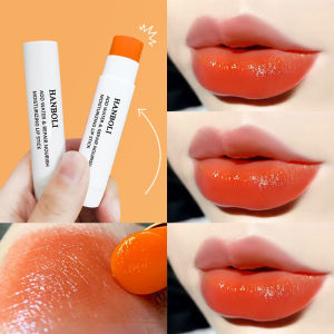 Nechemyar Red Orange HANBOLI Original Lipbalm Moisturizing Repair Nourish Lipstick Rubah Warna Pelembab Bibir Pecah Kering COD