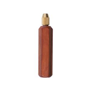 Wood File Handle Wooden Handles With Brass Collet Chuck For Small Files Accessories DIY Metal And Jade Polishing〔YY24〕