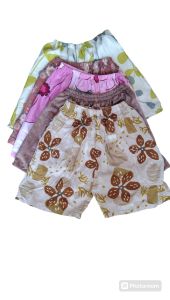 celana kolor pendek motif wanita pria remaja dewasa harga per pcs