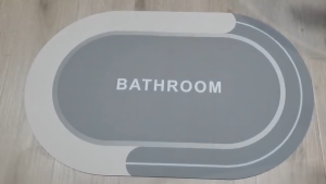 Keset Kaki 3D Motif Bunga Anti Slip Menyerap Air Keset Lantai Kamar Mandi Anti Bau HM1029