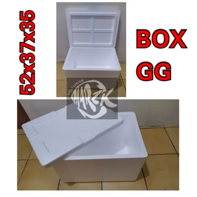 (HOT PROMO) 52x37x34 BOX STEROFOM / ice box / hydroponik/ aquaponik/ freezer