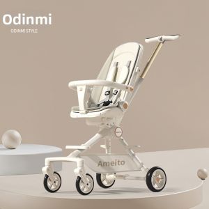YiHeChuYao | High Landscape Adjustable Baby Stroller Ultra Lightweight Foldable