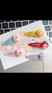 ลูปเปล่า คลิปผม Loopy ช่องคลอด Bangs รูปแบบการ์ตูนแฟชั่ กิ๊ฟน่ารัก Pinapple