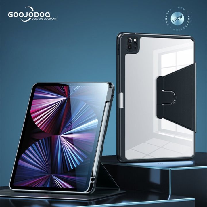 Goojodoq For Ipad Case ไทยแลนด์สปอต เคสแท็บเล็ตหมุนได้ 360 องศาสำหรับ Ipad Air5 Air4 Pro11 Gen10 5359