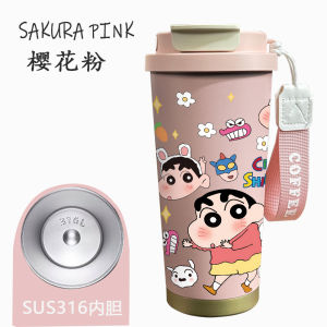 Cốc Cà Phê Bằng Thép Không Gỉ 316 Cách Nhiệt Dễ Thương Cốc Đựng Nước Có Van Hút Cầm Tay Phong Cách Nữ Cốc Đựng Nước Có Nắp Đậy