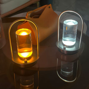 LED Table Lamp Touch Sensor Desktop Night Light Rechargeable Wireless Reading Lamp for Restaurant Hotel Bar Bedroom Decor Light