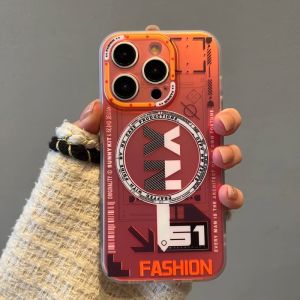 เคสโทรศัพท์ Cool Map Frosted Aurora สําหรับ Apple Luxury Niche Style วัสดุอะคริลิคป้องกันการตกประกอบด้วยวัสดุที่เป็นมิตรต่อสิ่งแวดล้อม