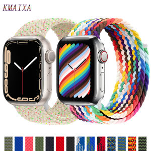 Braided Strap For Apple watch band 45mm 41mm 44mm 40mm 42mm 38mm Nylon Elastic Solo Loop belt bracelet iWatch serie 3 4 5 se 6 7