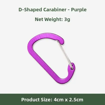 Quick Release Aluminum Mountaineering Accessories Keyring & Rings