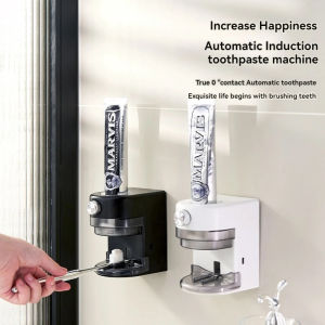 Intelligent fully automatic induction toothpaste extruder detachable bathroom accessories no flushing bathroom supply no stamping wall mounted toothpaste extruder.