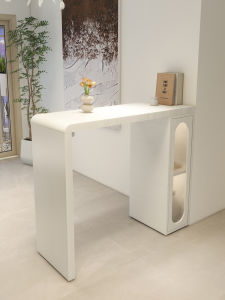 Cream Style Solid Wood Bar Counter For Home Sideboard Cabinet Wall Bar Partition Counter Integrated High Bar Table Occasional Table and Chair