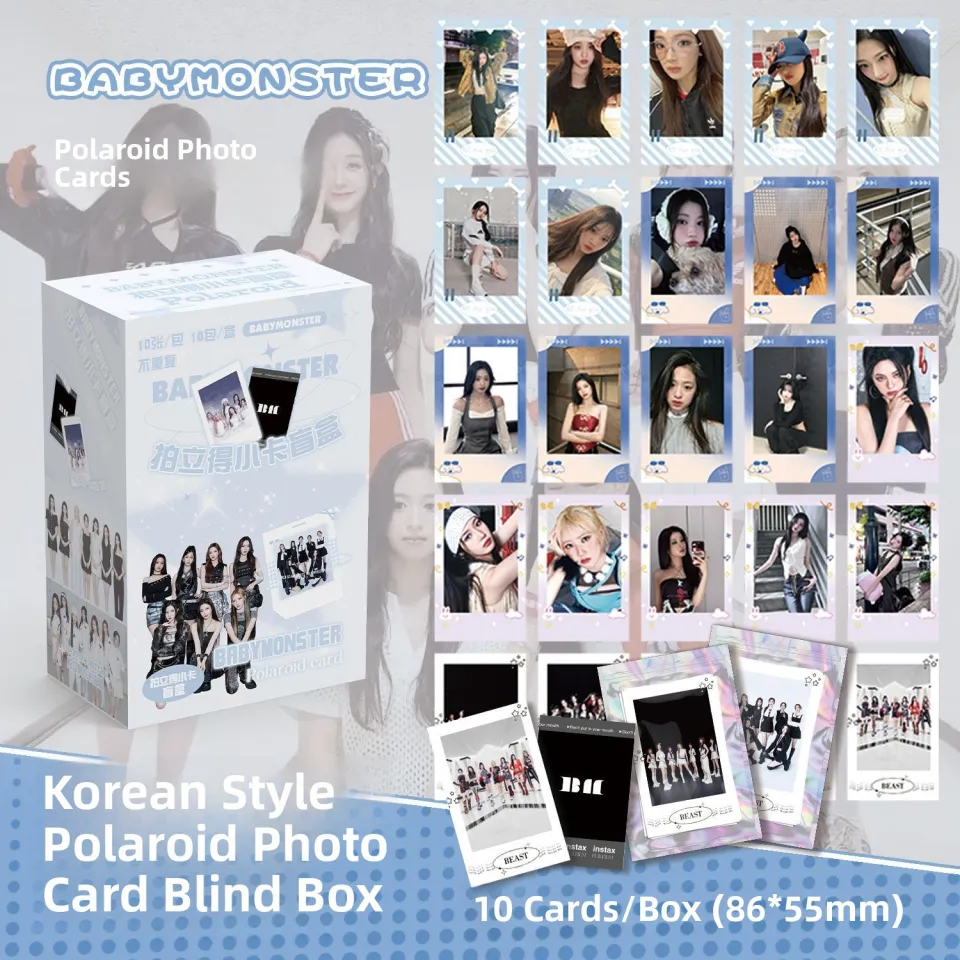 BabyMonster Instant Camera Mini Card Blind Box 100 Pieces AHYEON