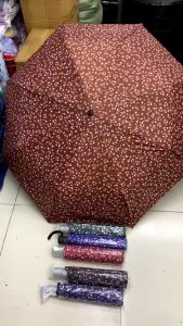 8 Double-Ribs Tulip Double Coated Windbreaker Sunscream Umbrella