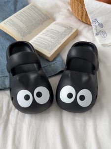 TREND CENTER รองเท้าแตะผู้หญิง หนา 3 ซม. ลายแมวน่ารัก รองเท้าแตะกันลื่น รองเท้าชายหาดพื้นหนา