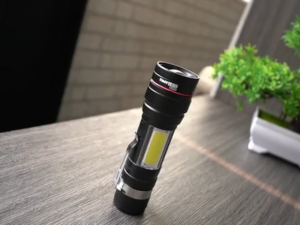 TaffLED Senter LED USB Rechargeable T6 COB Zoom Baterai Cas isi Ulang Charger Lampu Lentera