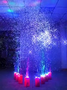2025 New Fireworks bubble machine Christmas Gift For Party Electric Bubble Machine Xmas Decor