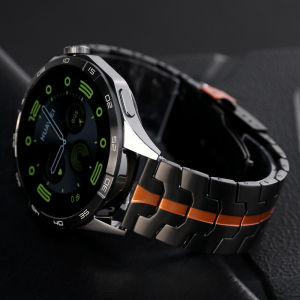 22 มม.สร้อยข้อมือโลหะสําหรับนาฬิกา Huawei GT5/5 Pro GT4 GT3 GT2 46 มม.สายสแตนเลส Correa สําหรับ Huawei Watch 4/3 Pro สายรัดข้อมือ