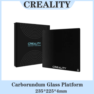 Creality | CREALITY For Ender 3 3D Printer Ender-5 Pro/Ender 3V2 Carborundum Glass Bed Platform Plate 235*235*4mm Build Surface Glass Plate
