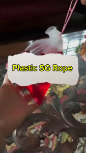 Plastic SG Rope String Bag Packing Soup / Plastik Tali Singapore Bungkus / Plastik Bungkus Bertali 40Pcs/Pkt