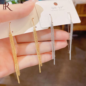 Frascati Elegant Simple Geometry Metal Pendant Long Ear Line Korean Fashion Jewelry Party Girls Unusual Earrings For Woman New Gift