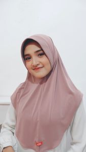 Hijab Instan Bergo Hamidah Sport Ameena Olahraga Jersey Premium Size M By Shamira