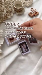 Gantungan Kunci Custom Foto sendiri Bolak-Balik foto bebas lepas pasang termurah hebat