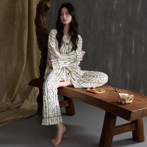 Bộ đồ ngủ nữ MiiOW bằng cotton dài tay