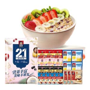 Quaker | Nutritious Black Sesame Black Rice Red Bean Jujube Instant Drinkable Cereal