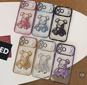 ⚡️ส่งจากไทย⚡️เคสใสขอบสีหมีตู้น้ำ สำหรับ Redmi 15C A5 POCO C85 C71 ขอบสี น้องหมี กระกันแทก4มุม หรูหรา E3