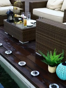 โคมไฟ โซล่าเซลล์ ไฟปักสนาม สไตล์ญี่ปุ่น ตกแต่งสวน รั้ว หน้าบ้าน LED Solar cell nightsun มีหลายแบบ