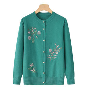 Elderly Spring & Fall New Arrival Knitwear Thin Outwear Female Ladieswear Sweater Women Cardigan Grandma Put on Clothes