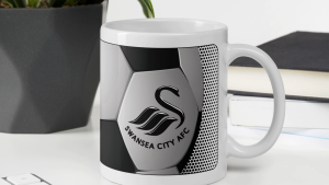 คูลเลอร์คิง Swansea City ACF V3 แก้วกาแฟ 11 หรือ 15 ออนซ์ สีขาว – เหมาะสำหรับชา กาแฟ และของขวัญ ของที่ระลึก