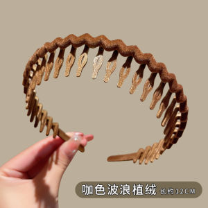 Băng Đô Lông Cừu Hình Trái Tim Đính Đá Rhinestone Dành Cho Nữ Mùa Đông Chống Trượt Phụ Kiện Tóc Chải Đầu Phong Cách Hàn Quốc Mới Ra Mắt