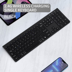 NexusClick 104 Keys Wireless Keyboard Mouse Ofiice Set 2.4G USB receiver Type-C Rechargeable Ergonomic silent For Laptop Tablet
