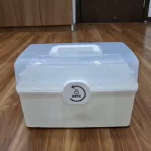 Hộp Đựng T.huốc Y Tế 3 Tầng. Hộp T.huốc Gia Đình Loại Dày - Cỡ To. Chất Liệu Nhựa Dẻo PP Nguyên Sinh
