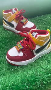 2026 childrens high top basketball shoes boys soft soled lightweight and fashionable casual shoes