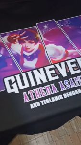 GG T-Shirt GUINEVERE KOF Skin Athena Asamiya Mobile Legends Kaos Custom Katun Slim-fitting