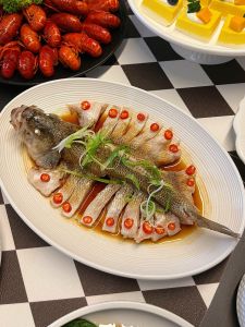 New 2025 Large Size Ceramic Deep Dish Fish Plate Elliptical Shape Hotel Special Commercial Steamed Fish Plate Home Use Dishware