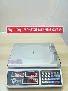 30kg Commercial Electronic Scale Rechargeable 1g Accuracy Portable for Kitchen Home Vegetable Sell
