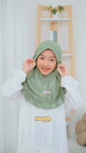 Jilbab Anak Perempuan Tali Kriwil Kerudung Anak Sd Jersey Premium Saila
