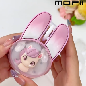 [SG Stock] MOFII Wireless Mouse Bluetooth Rechargeable Girl Cute Rabbit Transparent Silent mode Mice