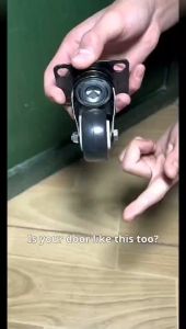 ล้อหมุนยางสีดำ 1 ชิ้น รับน้ำหนักได้สูง 50 กก. ล้อรถเข็นเก้าอี้สำนักงาน โซฟา ฮาร์ดแวร์เฟอร์นิเจอร์