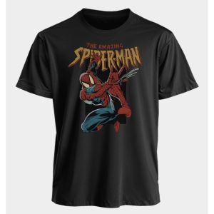 Áo Thun Cỡ Lớn Marvel Dành Cho Nam Và Nữ Người Nhện Mùa Hè Xuân Thu Thoáng Khí Hút Ẩm Chống Nắng Tay Ngắn Thể Dục Thể Thao Tee