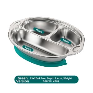 onlycook | Suction Plate for Infants Food Grade Divided Plate