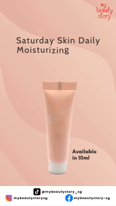 Saturday Skin Daily Moisturizing Cream 10ml Travel Size