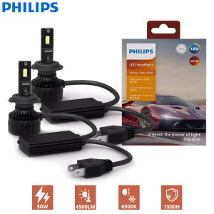 Philips | Philips Ultinon Rally 3550 LED H4 H7 H11 100W 9000LM HB3 HB4 HIR2 High Power Lumen Watt Car Headlight 6500K White LED Lamps 2X