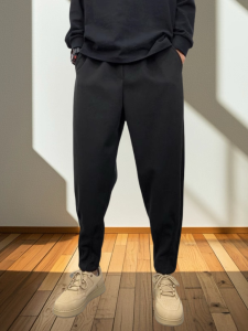 Mens Autumn Winter Wide Leg Pants Harlan Loose Trousers Casual Polyester Fiber Retro Style Comfortable Fit for Daily Wear